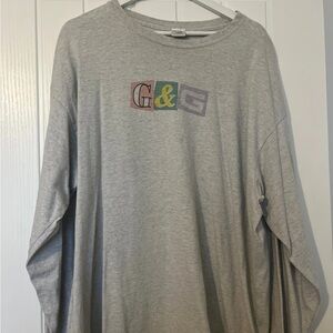 Gray Kids Long Sleeve Shirt